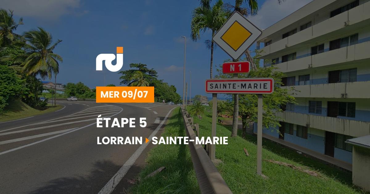 Tour cycliste de Martinique 2025, 5e étape : Lorrain / Sainte-Marie